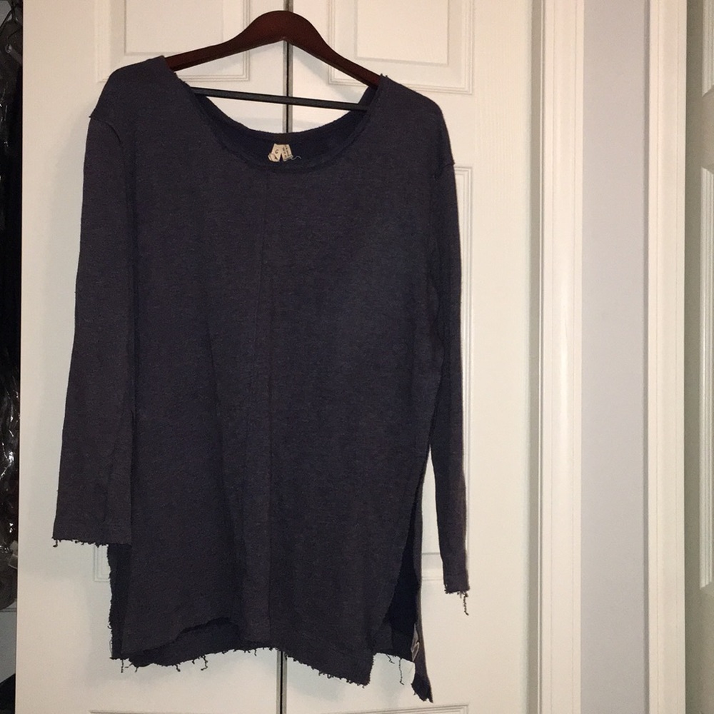 Free People Split Sweater